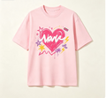 Graffiti Graphic Print Crew Neck T‑Shirt Casual Streetwear Short Sleeve Tee