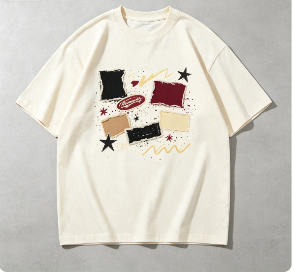 Graffiti Graphic Print Crew Neck T‑Shirt Casual Streetwear Short Sleeve Tee