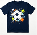 Graffiti Graphic Print Crew Neck T‑Shirt Casual Streetwear Short Sleeve Tee